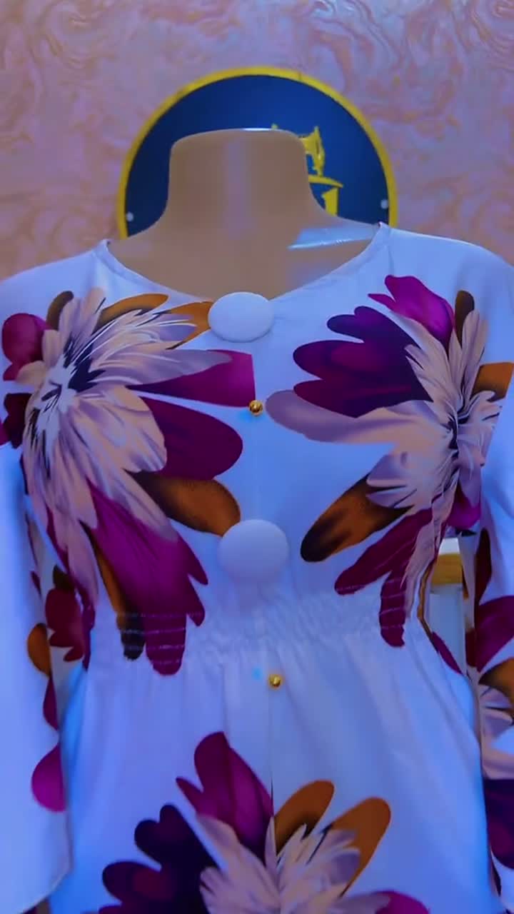 Video ya Kitenge Fashion: Gauni la maua lenye mvuto